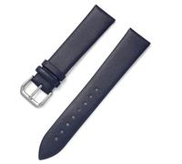 Genérico Correa de reloj de cuero Premium ultrafina, pulsera de 12, 14, 16, 18, 20 y 22mm, correas de reloj de cuero suave, correa de reloj de liberación rápida(azul,20mm)
