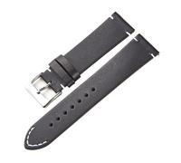 Genérico Correa de reloj de piel de vaca loca italiana de liberación rápida for hombre y mujer, accesorios for relojes Water Ghost(schwarz,24mm)