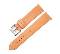 Genérico Correa de reloj de piel de vaca loca italiana de liberación rápida for hombre y mujer, accesorios for relojes Water Ghost(Khaki,16mm)