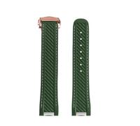 Genérico Correa de reloj silicona caucho 20 mm compatible con Omega Seamaster 300 AT150 Compatible Rolex Black Green Water Ghost Hebilla plegable(Green rose)