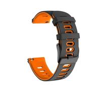 Genérico Correa de silicona de 20 y 22mm Compatible con pulsera deportiva Vantage V3 M2/M Grit X Pro Titan/pulsera Ignite 3 2 Unite Pacer(Black Orange,20mm Wristband)