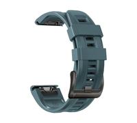 Genérico Correa de silicona de 26mm y 22mm for pulsera deportiva 8 PRO 8x 7X/6 6X/5 5x Puls/Enduro3/Tactix 8 Quatix/Epix Pro(Rock Green,1PCS 22mm)