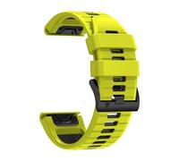 Genérico Correa de silicona de 26mm y 22mm for pulsera deportiva 8 PRO 8x 7X/6 6X/5 5x Puls/Enduro3/Tactix 8 Quatix/Epix Pro(A-Green Black,1PCS 22mm)