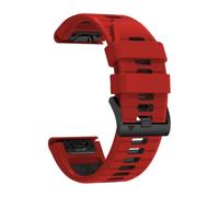 Genérico Correa de silicona de 26mm y 22mm for pulsera deportiva 8 PRO 8x 7X/6 6X/5 5x Puls/Enduro3/Tactix 8 Quatix/Epix Pro(A-Red Black,1PCS 26mm)