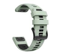 Genérico Correa de silicona de 26mm y 22mm for pulsera deportiva 8 PRO 8x 7X/6 6X/5 5x Puls/Enduro3/Tactix 8 Quatix/Epix Pro(B-Light Green Black,1PCS 26mm)