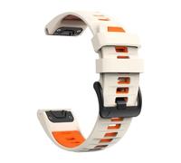 Genérico Correa de silicona de 26mm y 22mm for pulsera deportiva 8 PRO 8x 7X/6 6X/5 5x Puls/Enduro3/Tactix 8 Quatix/Epix Pro(B-Starlight Orange,1PCS 26mm)