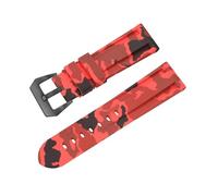 Genérico Correa de silicona for reloj 20 mm, 22, 24 y 26, correa caucho deportiva, repuesto for hombre mujer(Camred black,22mm)