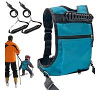 Genérico Correa de snowboard para niños - Arnés de esquí y snowboard Oxford a cuadros para entrenamiento | Arnés amortiguador para niños y niñas principiantes, entrenamiento de esquí ajustable