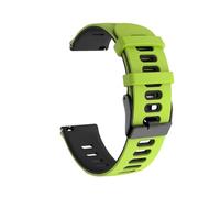 Genérico Correa deportiva de silicona de 20 y 22mm, Compatible con Vantage V3 M/M2 Band/Grit X Pro Titan, pulsera IGNITE 3 2 Pacer, correa de reloj suave(Green Black,22mm)