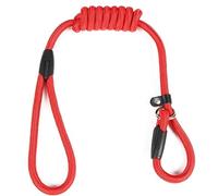 Genérico Correa Deslizante Ajustable para Perros, Correa De Nailon para Adiestramiento con Tope Ajustable, Correa De Control Resistente para Perros Pequeños, Medianos Y Grandes(Red,0.8 * 130cm)