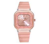 Genérico Correa Dial Reloj Mujer Silicona Reloj Mujer Reloj Digital Simples Reloj Mujer Automático Inteligente Relojes Reloj Nueve Reloj (Orange Pink, One Size)