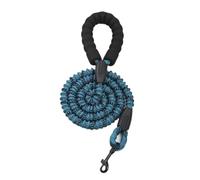 Genérico Correa for Perros Grandes y medianos, Ultraligera, de Nailon Hueco, antitirones con absorción Impactos(Gray Blue)