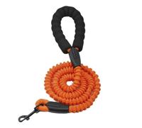 Genérico Correa for Perros Grandes y medianos, Ultraligera, de Nailon Hueco, antitirones con absorción Impactos(Orange)