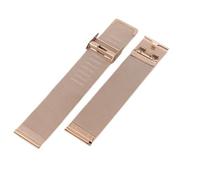 Genérico Correa Reloj Acero Inoxidable Premium Accesorios Reloj Correas Metal Suave Muñeca Liberación Rápida(Rose,15mm)