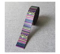 Genérico Correas de cinturón 5 Yardas Ancho, 1 Pulgada y 25mm, Cuerda for Perro, Collar for Mascota, Correa, arnés, Mochila, Bolso, Costura Ropa, Accesorio for DIY para proyectos(Ethnic Style B)