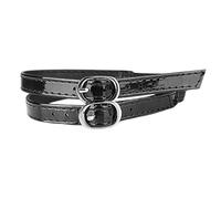Genérico Correas De Tacón Alto Para Evitar Que Los Zapatos Se Quiten, 2 Piezas | Cinturón De Invisible De Cuero PU | Accesorios Para Zapatos DIY Ajustables Con Hebilla - Tacón Fijo Danza Boda