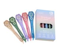 Genérico Correction Tape - 5-Pack Flower-Shaped Correction Tape | Wrong Writing Corrector, Quiet & Smooth Application, 6m X 5mm, Quick-Drying, Portable Stationery For Student, Teacher