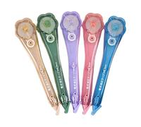 Genérico Correction Tape Pen - 5 Pieces Flower Shape | Quick-Drying Stationery, School Supplies for Students, Teachers, Writers, Journalists, Accountants, Homework, Journaling, Crafting