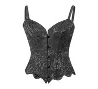 Genérico Corsé con Tirantes y Ligas con Ballenas para Mujer, corsé con Tirantes y Ballenas sobre el Pecho, lencería Moldeadora (Black, M)