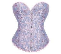 Genérico Corse Corset Mujer Fajas Bustier Corsé Overbust Gótico Vientre Plano Dieta Corset Top Waist Trainer Fajas Lencería Palacio Bandeau Halloween Carnava Cosplay Fiesta
