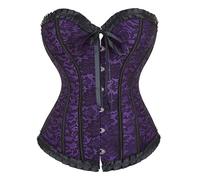 Genérico Corsé de Pecho Completo para Mujer Estilo Gótico Vintage Corpiño Corset Ballet Clasico