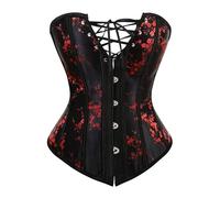 Genérico Corsés Y Bustiers Mujer Negro Corset Reductor Cinturón Abdomen Faja Lencería Vintage Vestir Encaje Gótico Steampunk Vientre Plano Dieta Para Party Navidad Halloween Carnival