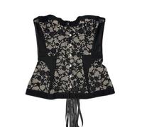 Genérico Corset Disfraz Mujer Medieval,Top Tipo Corsé Bustier De Encaje Con Estructura Para Dar Forma A La Figura Sin Tirantes Abito Da Festa Corsetto Halloween Carnaval Cosplay