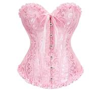Genérico Corset Medieval Mujer Talla Grande Corsé GóTico Steampunk Para Mujer, Cinturón Firme de Formación de Cintura, Halloween Carnava Cosplay Fiesta Outfit