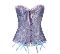 Genérico Corset Negro Party Mujer Talla Grande Corsés y Bustiers,Para Salir de Fiesta,Para Carnaval Azul M