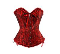 Genérico Corset Top Mujer Push Up Bustier Corset Top para Mujeres Steam Punk Brocado Encaje Corsé Talla Grande Corpiño Medieval Fajas Bustier Gótico Corsé para Halloween Carnival Navidad Party (XS)