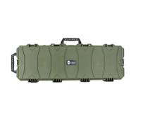 Genérico Corso Maleta Rígida Táctica MK2, Porta Fusil, Rifle o Escopeta de Airsoft, Verde, 102 x 36 x 14 cm, Polipropileno Reforzado, con Ruedas, Certificación IP67, Espuma EVA Precortada