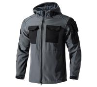 Genérico Corta Vientos D Hombre Running Tecnica de Caza Casaca de Invierno Para Homem Chaqueta de Caza Chaqueta Forro Polar Ropa Militar Abrigo Militar Hombre Gris oscuro L