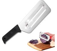 Genérico Cortador De Cuchillo Para Chucrut, Ensalada De Col Con Dos Cuchillas Afiladas De Acero Inoxidable, Fácil De Limpiar,Cortador Para Repollo,Pelador Y Trituradora De Metal (Negro-2pcs)