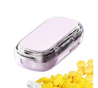 Genérico Cortador de Pastillas | Herramienta Portátil para Cortar Comprimidos | Almacenamiento Semanal Y Cortador para Enfermería Escuela Hogar Hospital Viajes Todas Las Edades