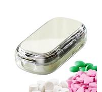 Genérico Cortador De Pastillas - Pastillero Portátil,Almacenamiento Semanal Y Cortador para Enfermería Escuela Hogar Hospital Viajes Todas Las Edades