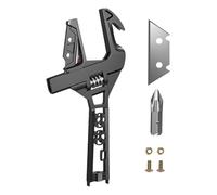 Genérico Cortador de PVC | Destornillador con Apertura Extra Grande 80 mm - Llave Ajustable para Tuberías y Sacaclavos - Para Principiantes Padres Hombres Hogar Cocina Baño Apartamento Fregadero