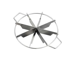 Genérico Cortador de tarta de queso - Herramienta para cortar de acero inoxidable - Herramienta de prensa para cortar pizza, queso y repostería, utensilios de cocina con asas laterales para fi