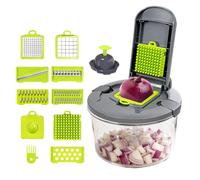 Genérico Cortador de Verduras,Rallador Manual Multiusos | Cortador de Alimentos en rodajas y Cesta escurridora - para Preparar Cocina, Ajo, Patata, Queso, Zanahoria, Tomate