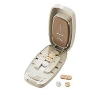 Genérico Cortapastillas Precisión - 9cm Divisor Pastillas | Cortador Comprimidos Profesional para 1/2 1/4 1/3 - ABS Acero - Cortador Portátil para Mayores y Niños Casa Hospital Gimnasio Uso Casa