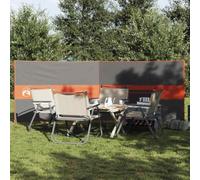 Genérico Cortaviento de Camping Impermeable Gris Naranja 344x120 cm,Deportes,Actividades al Aire Libre,Camping y Senderismo,Paravientos-4009653