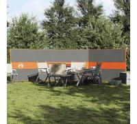 Genérico Cortaviento de Camping Impermeable Gris Naranja 490x123 cm,Deportes,Actividades al Aire Libre,Camping y Senderismo,Paravientos-4009656