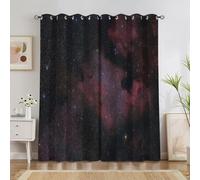 Genérico Cortina Nebulosa Cortinas Opacas Tema de Ciencia ficción Cortina Aislantes Frio y Calor Gruesas Anti Luz Salon Dormitorio Antiruido 106x158cm 2 Piezas H3534