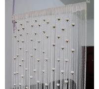 Genérico Cortina para Puerta, Cortina para Marco de Puerta - Cortinas con Cuentas Cortina de para,Cortinas de para decoración de habitación, de Marco de Rosa, Panel de Ventana, de