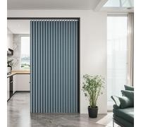 Genérico Cortinas Aislante Termica Cocina Interior con Rieles, Cortina Divisor de Ambientes, Cortinas Termica Aislante Frio Y Calor, CortinaPlisada Plegable Invisible(Azul,W:181-200H:181-190cm)