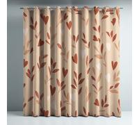 Genérico Cortinas Opacas Térmicas Aislantes Marrón Claro 140An x 280Al cm, Sin Costuras Corazón Juego de 2 Piezas, Protección Solar y Anti-Ruido, Cortinas para Dormitorio y Salón