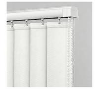 Genérico Cortinas Verticales de Tela Blanca para Interiores, Cortina Solar Filtrante para Ventana Francesa Divisor, Persianas sin Cuerdas para Puerta Corrediza 280 180 80 120 60 cm(150cmWx280cm)