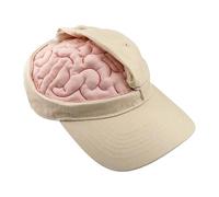 Genérico Cosplay Brain Cap, Funny Hat, Open and Close Brain Design Headwear, Adjustable Cloth Thinking Costume Accessory for Women Outdoor Travel Hiking Festival Birthday 21,26 - 23,62 pulgadas