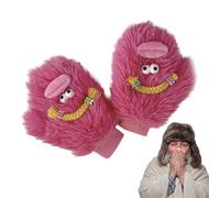 Genérico Cosplay Gloves Warm Knitted Hand Sleeve - Women's Mitten Gloves | Warm Fuzzy Winter Glovess Cartoon Plush Mittens With Pigtails | Knit Mittens For Outdoors, Home, Travel