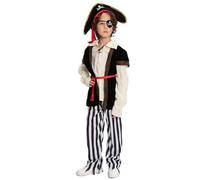 Genérico Costume d'Halloween pour garçons, Tenue de fête pour Enfants, Ensemble de Cosplay, Costume de Spectacle de Carnaval de Danse d'Halloween pour Enfants de 4 à 12 ANS (Black, 11-12 Years)