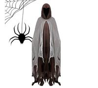 Genérico Costume di Fantasma femmina adulta, Mantello del fantasma di | Costume da mantello da - Mantello con cappuccio di ruolo del Festival 'orrore per il gioco cosplay della c